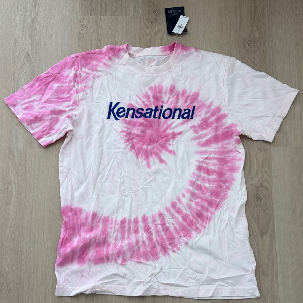 GAP “Kensational” Barbie Pink Tie-Dye Shirt - Medium - NWT